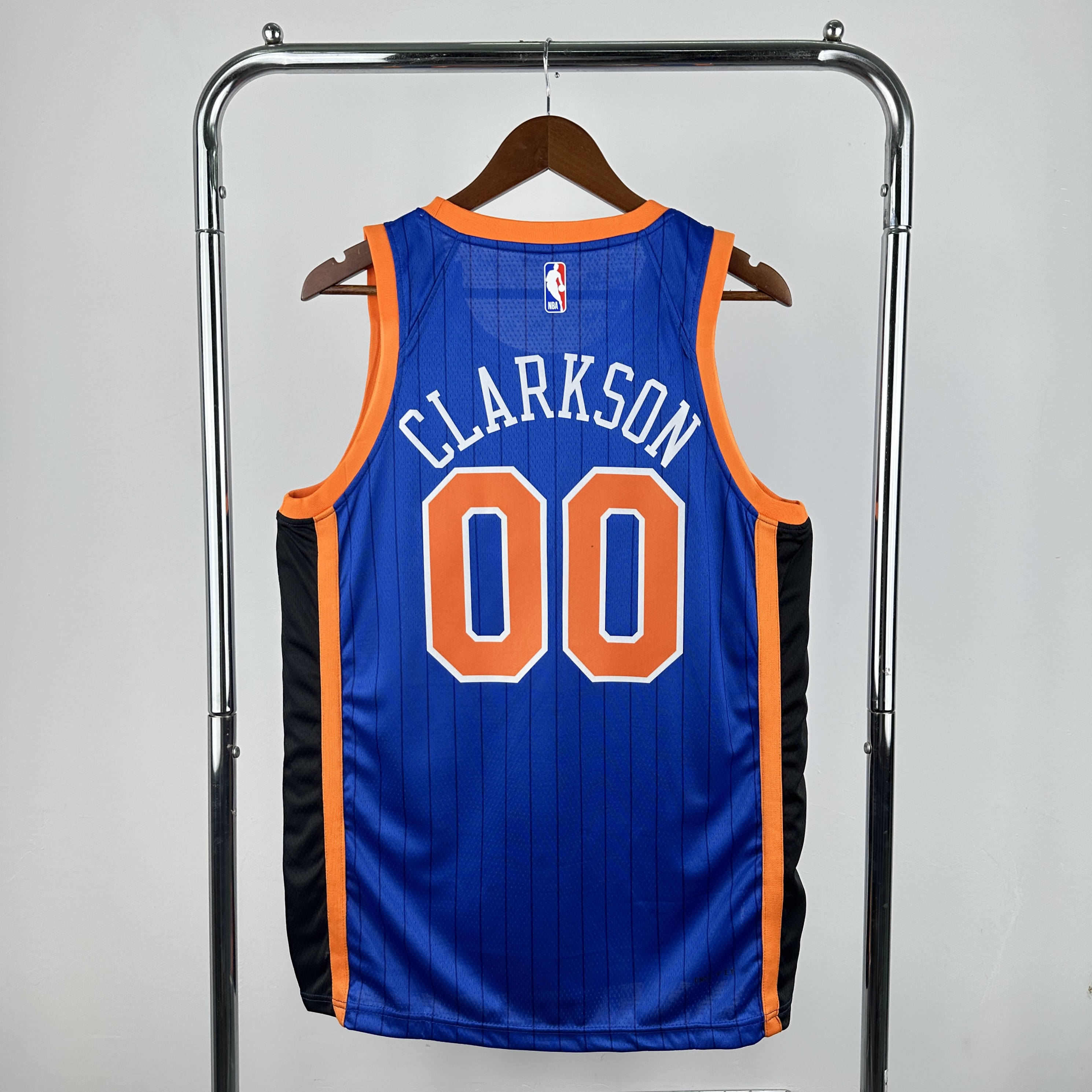 Men New York Knicks #00 Clarkson blue Nike 2025 NBA Jersey